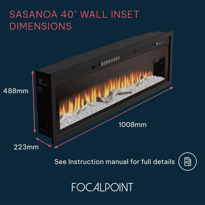 Focal Point Fires Sasanoa 40" Electric Fire