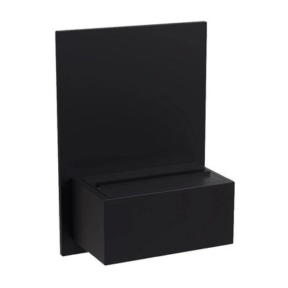 Brekke Wall-Mounted Water Vapour Fireplace - Black