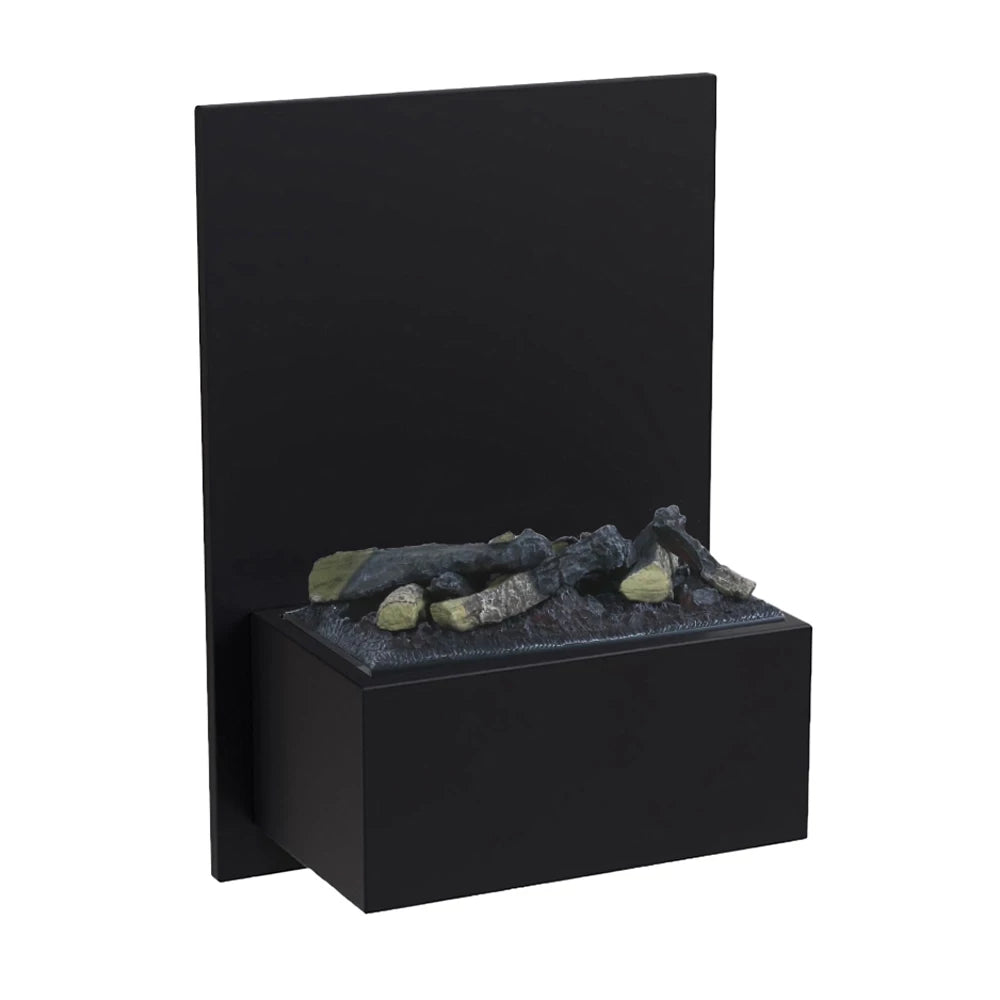 Brekke Wall-Mounted Water Vapour Fireplace - Black