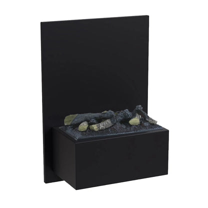 Brekke Wall-Mounted Water Vapour Fireplace - Black