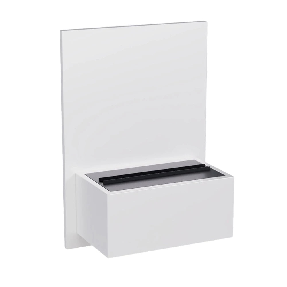 Brekke Wall-Mounted Water Vapour Fireplace - White