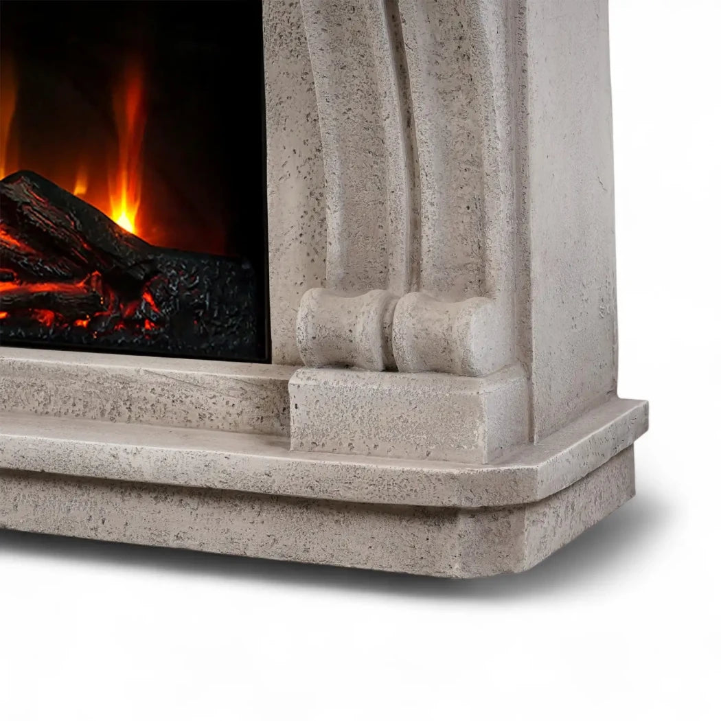 Logi - Electric Fireplace in Polystone