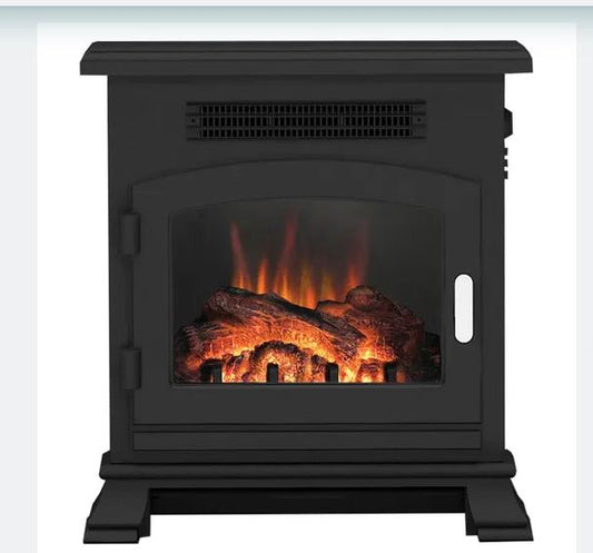 Acantha Halo Electric Stove in Black