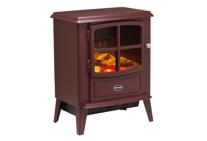 Dimplex BFD20BRG Brayford Burgundy Optiflame Electric Stove c/w  Remote Control