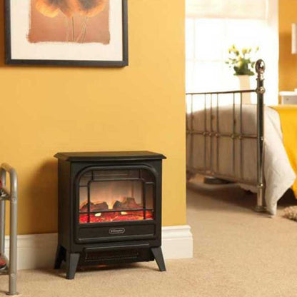 Dimplex MicroStove Freestanding Optiflame Electric Stove Fire - Black