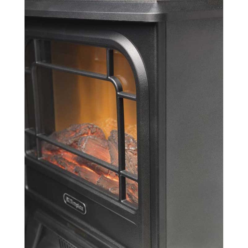 Dimplex MicroStove Freestanding Optiflame Electric Stove Fire - Black