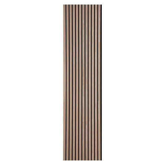 Fuse Acoustic Wooden Slatted Wall Panel in Walnut Effect, 2.4m x 0.6m