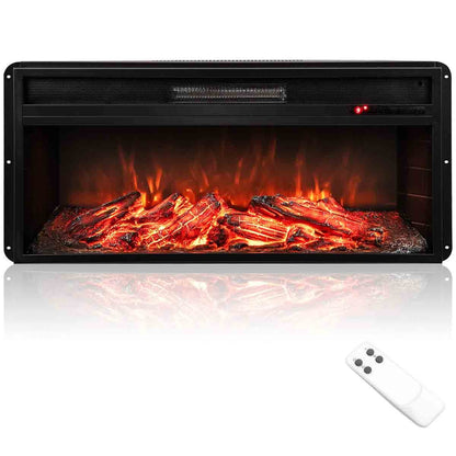 Sureflame WM-9505 Electric Wall Mounted Fire with Remote in Grey, 42 Inch
