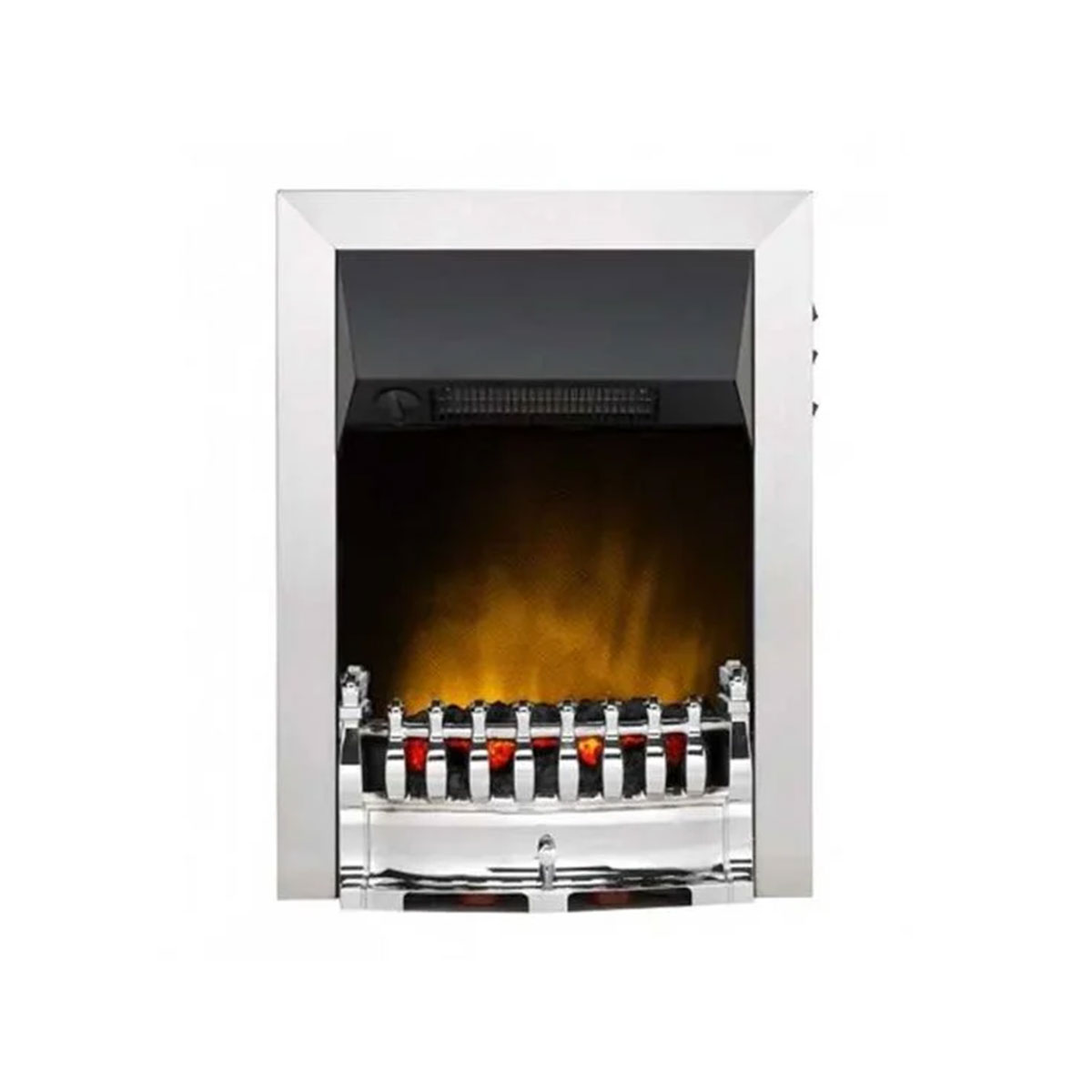 Dimplex Balmoral 2kW Chrome Inset Electric Fire with Optiflame Effect