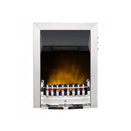 Dimplex Balmoral 2kW Chrome Inset Electric Fire with Optiflame Effect