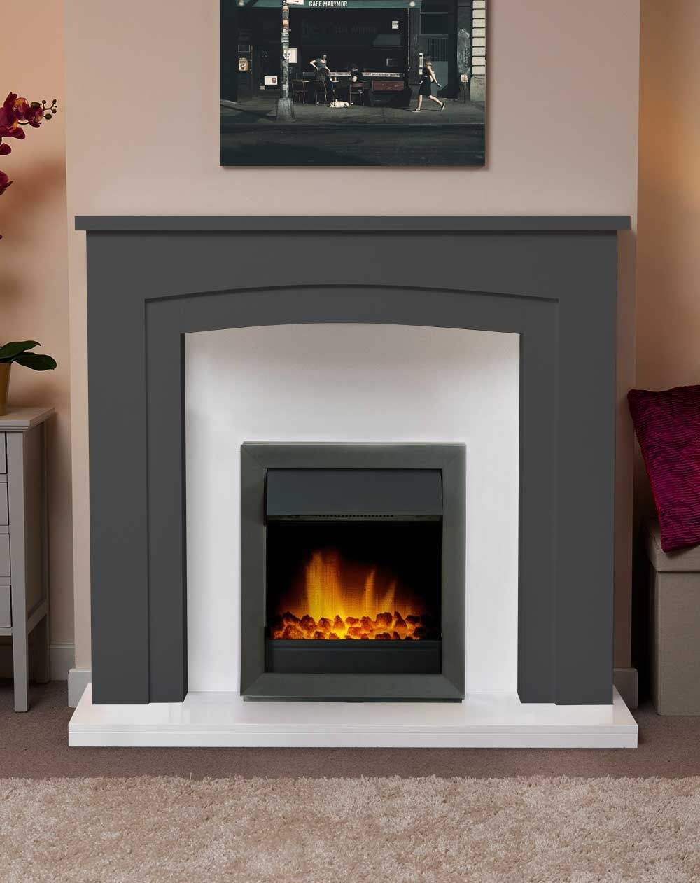 Adam Vancouver Electric Fire in Black