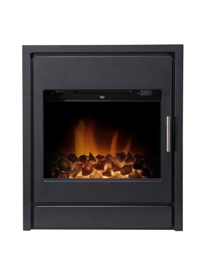 Acantha Alta Electric Inset Stove in Black with Remote Control