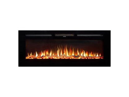 Adam Orlando Inset / Wall Mounted Electric Fire, 50 Inch