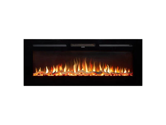 Adam Orlando Inset / Wall Mounted Electric Fire, 50 Inch