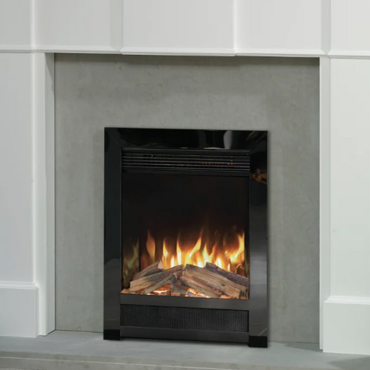 Aura fires Stanford SL Electric fire-Satin Chrome C2