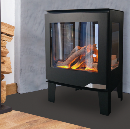 Aura Dodford Electric fire- Black
