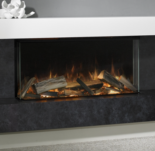 Aura fires Elmdon 850 FS Suite Electric fire- Sienna & White