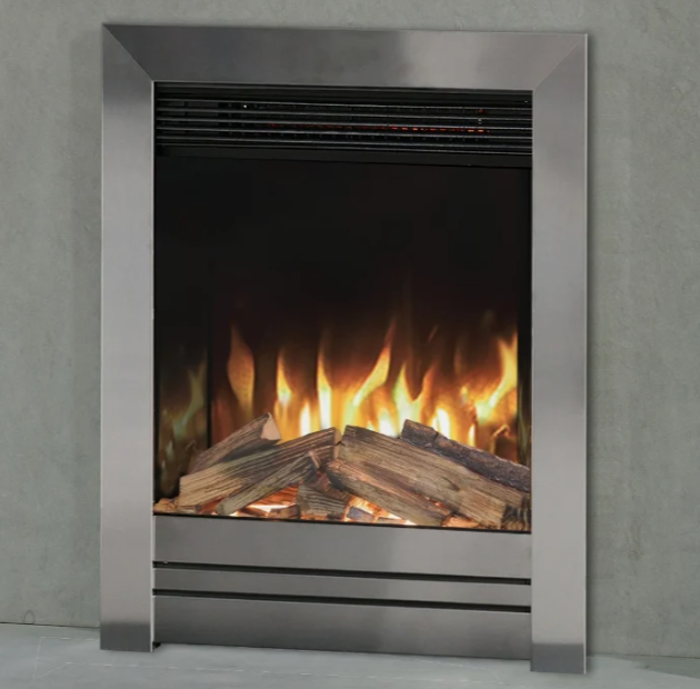 Aura fires Abberley SS Electric fire- brass C3