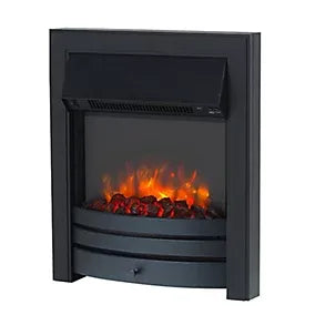 Adam Eclipse Electric Fire in Black with Remote Control