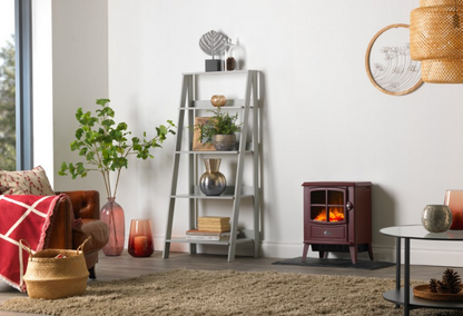 Dimplex BFD20BRG Brayford Burgundy Optiflame Electric Stove c/w  Remote Control