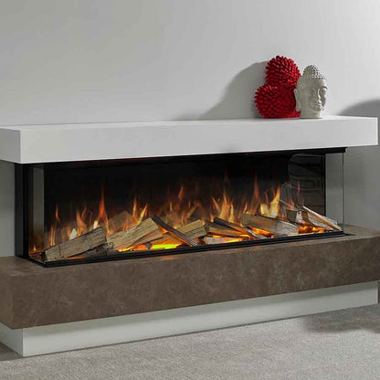 Aura fires Clifton 1000 FS suite Electric fire- Sienna& White