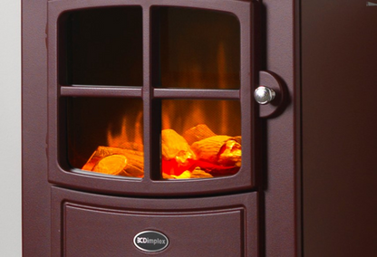 Dimplex BFD20BRG Brayford Burgundy Optiflame Electric Stove c/w  Remote Control