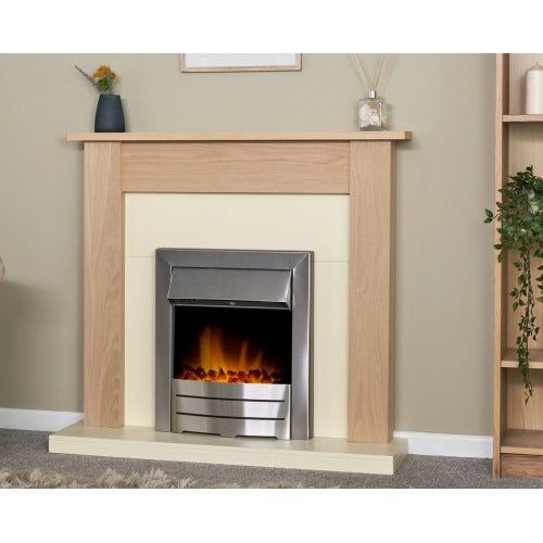 Adam Southwold Fireplace in Oak & Cream, 43 inch