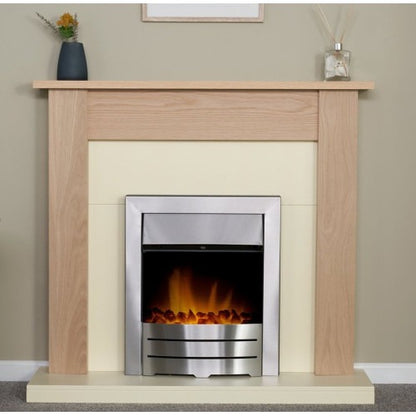 Adam Southwold Fireplace in Oak & Cream, 43 inch
