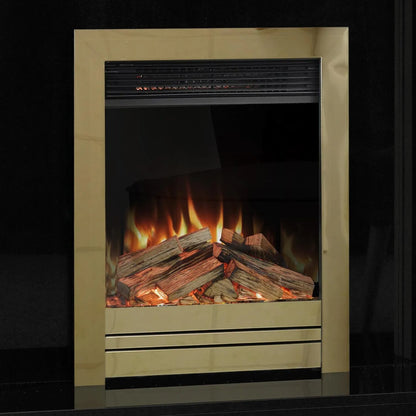 Aura Fires Abberley  Slimline  - Brass- C2  Electric Fires
