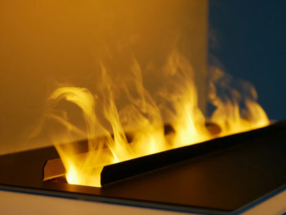 Late Wall-Mounted Water Vapour Fireplace - White