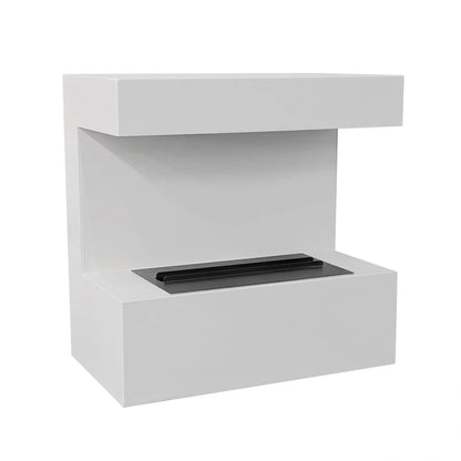 Late Wall-Mounted Water Vapour Fireplace - White