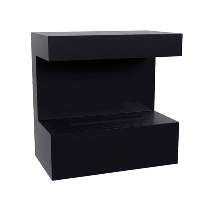Late Wall-Mounted Water Vapour Fireplace - Black