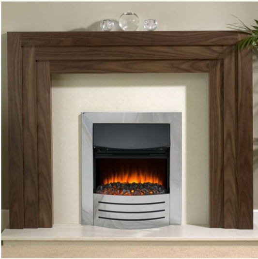 Aura Fires Belmont  - Black Nickel- Inset Electric Fire