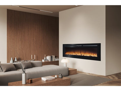 Adam Orlando 60" Wall Mounted &amp; Inset Electric Fire