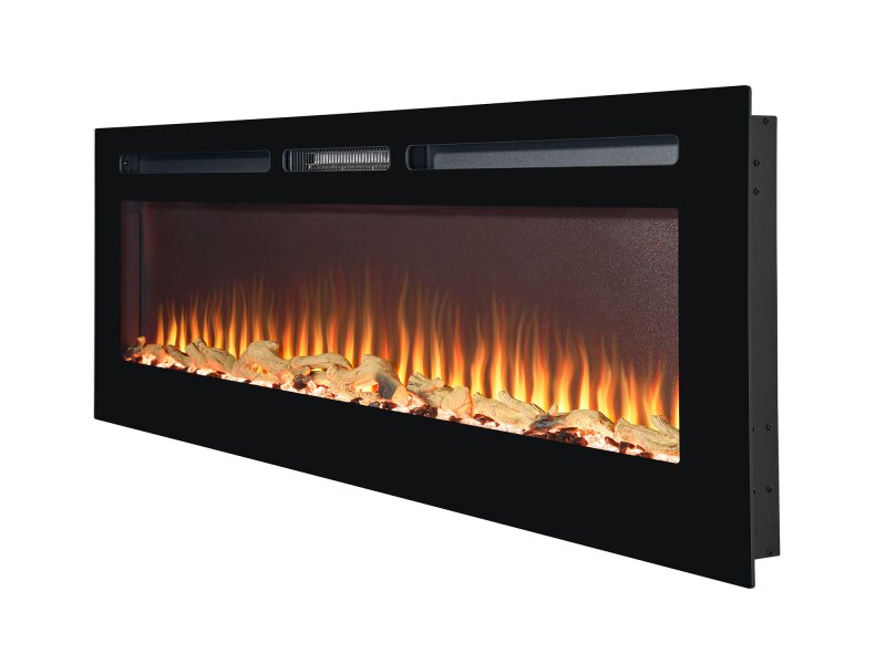 Adam Orlando 60" Wall Mounted &amp; Inset Electric Fire