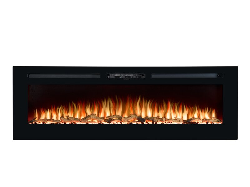 Adam Orlando 60" Wall Mounted &amp; Inset Electric Fire