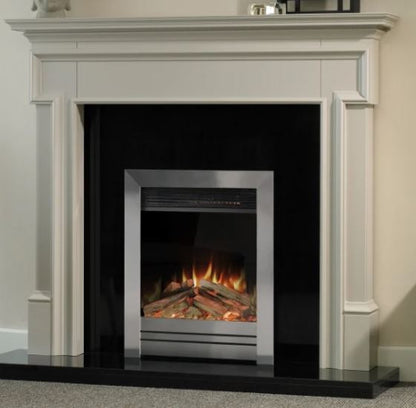Aura Fires Abberley Slimeline - Satin Chrome C2  Electric Fires