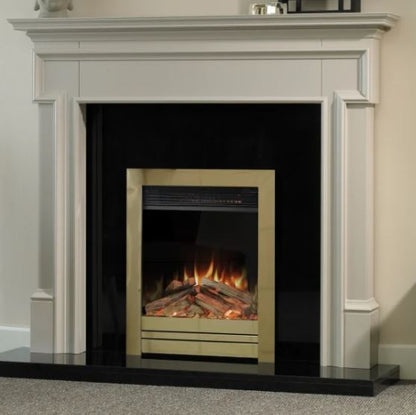 Aura Fires Abberley Slimeline - Satin Chrome C2  Electric Fires