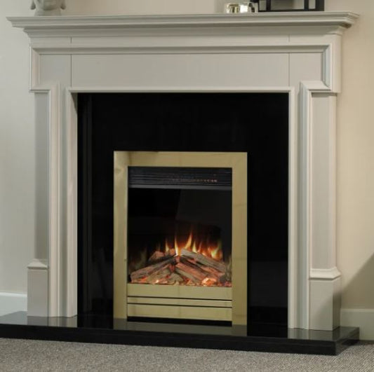Aura Fires Abberley Slimeline - Satin Chrome C2  Electric Fires