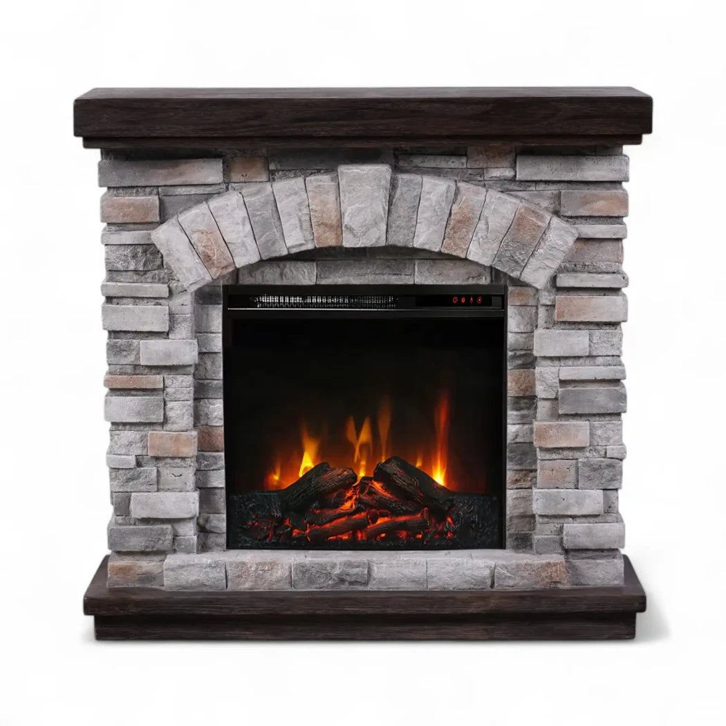 Ask - Electric Fireplace in Polystone