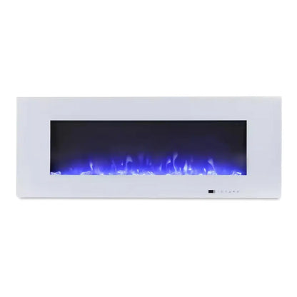 Azurite Electric Fireplace - White - 127 cm