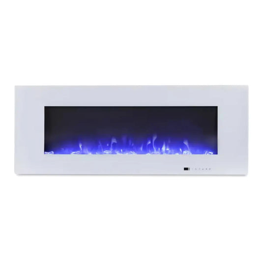 Azurite Electric Fireplace - White - 127 cm