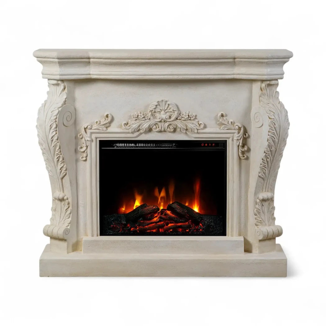 Ymir - Electric Fireplace in Polystone