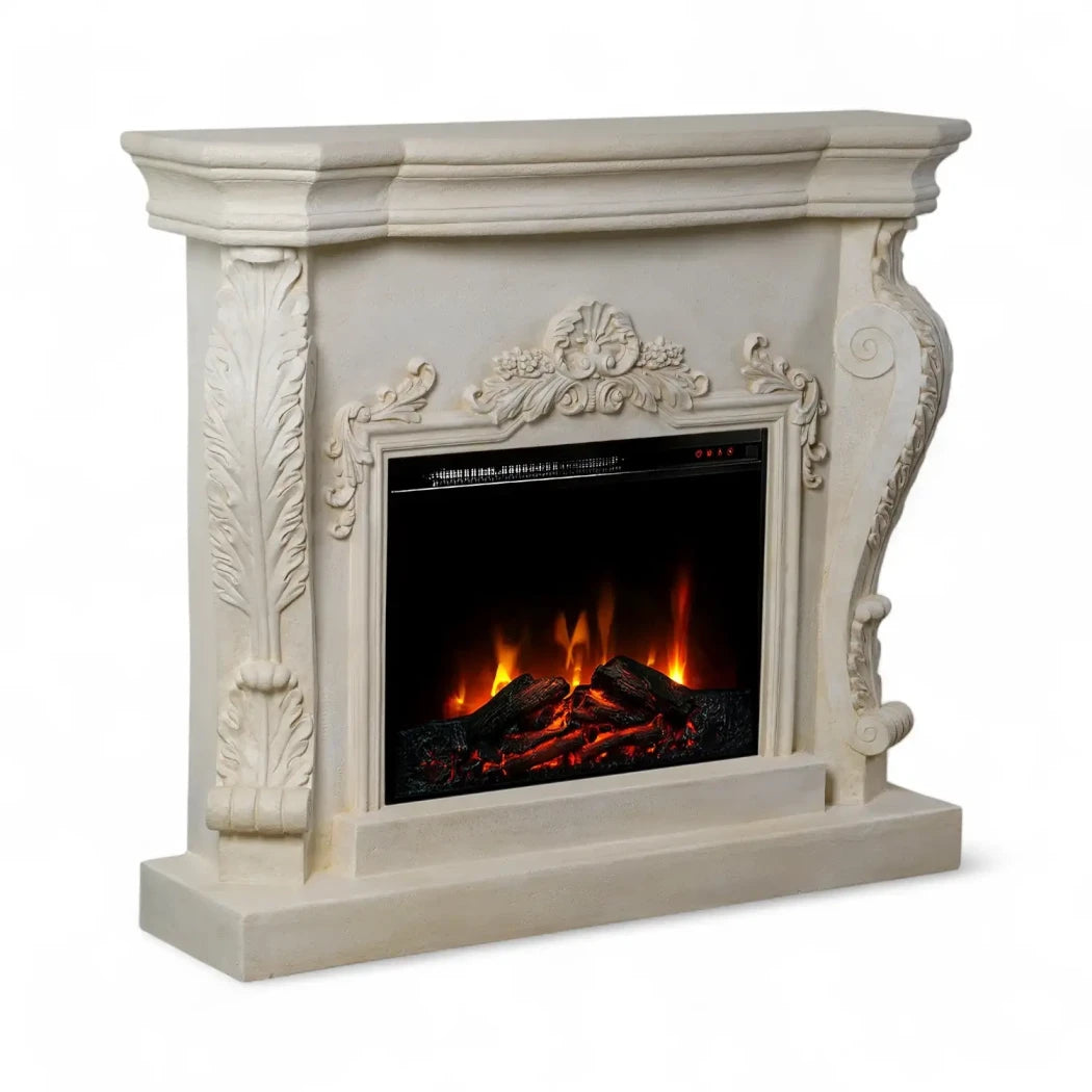 Ymir - Electric Fireplace in Polystone