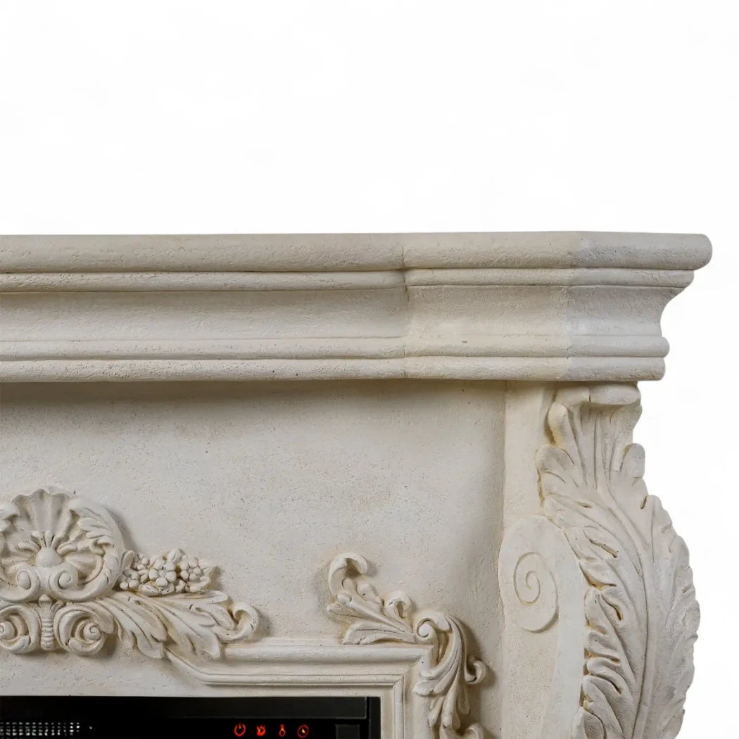 Ymir - Electric Fireplace in Polystone
