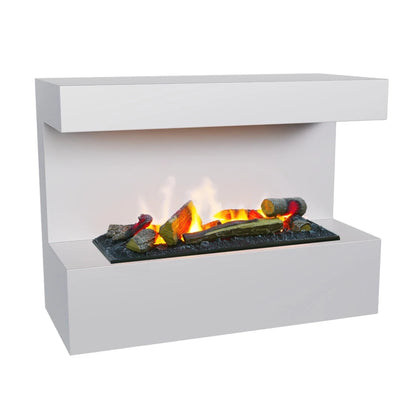 Steinsdal Wall-Mounted Water Vapour Fireplace - White