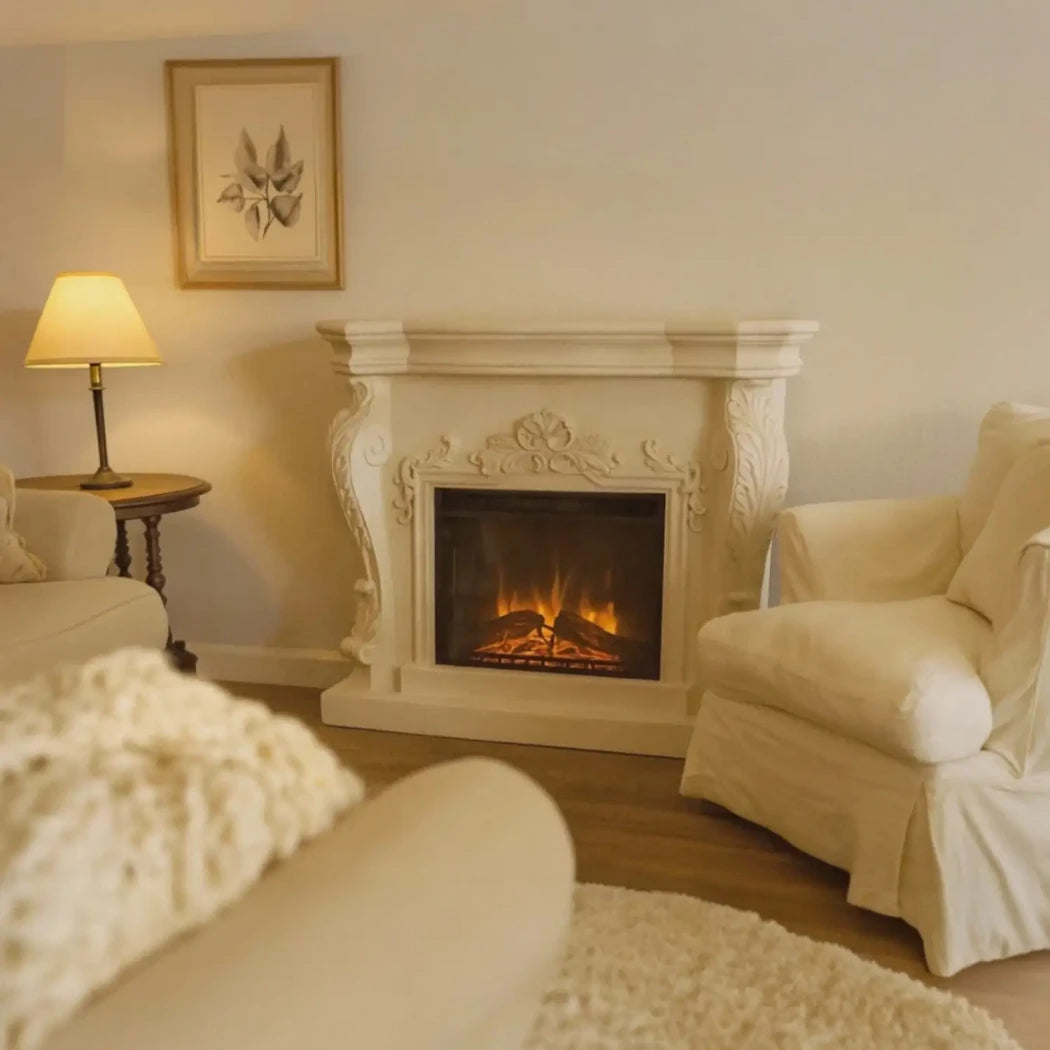 Ymir - Electric Fireplace in Polystone